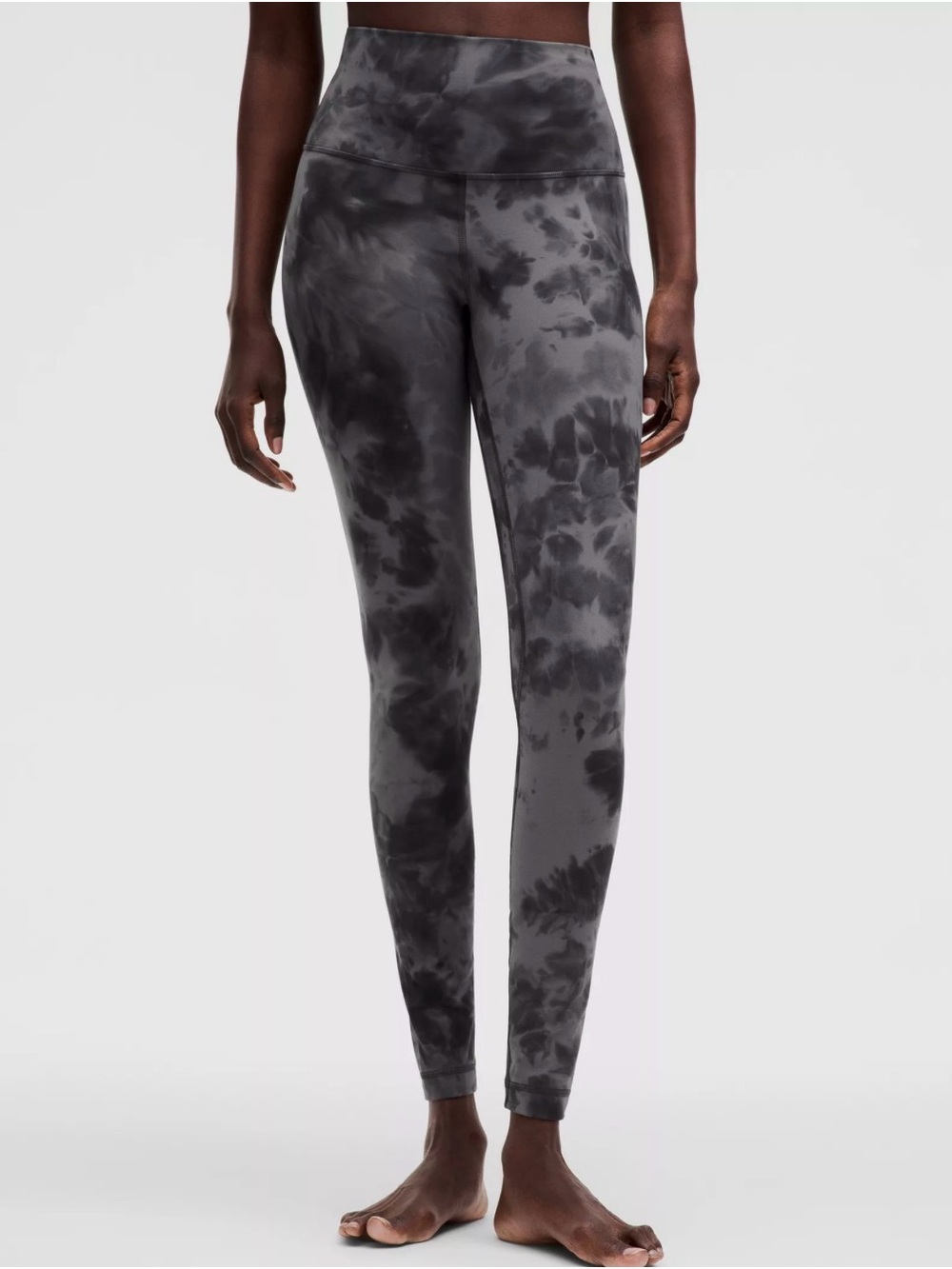 Lululemon Align High Rise Leggings & Top in Diamond Dye Pitch Grey Graphite Grey
